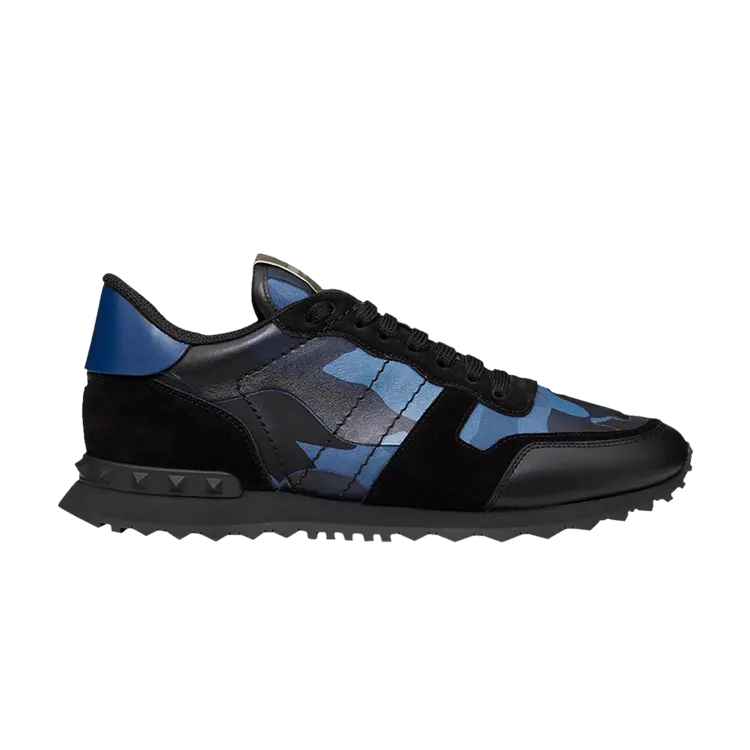 

Кроссовки Valentino Rockrunner Bluette Black Camo, синий