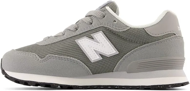 Кроссовки New Balance Kids 515 V1 на шнуровке, серый/белый — фото 3