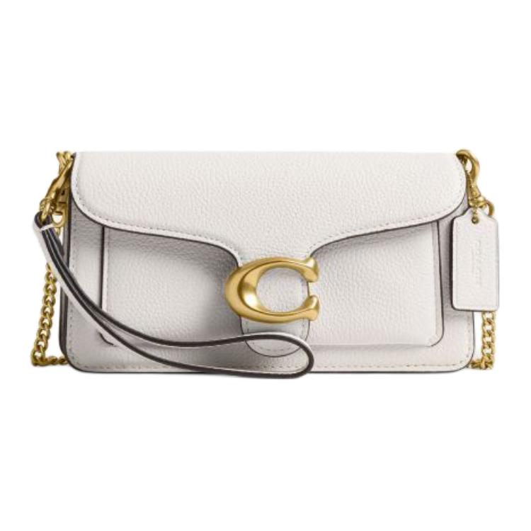 

Сумка-кроссбоди Tabby Cow из кожи, маленькая женская наплечная сумка белого цвета COACH, Set (Bag+Dust Bag)