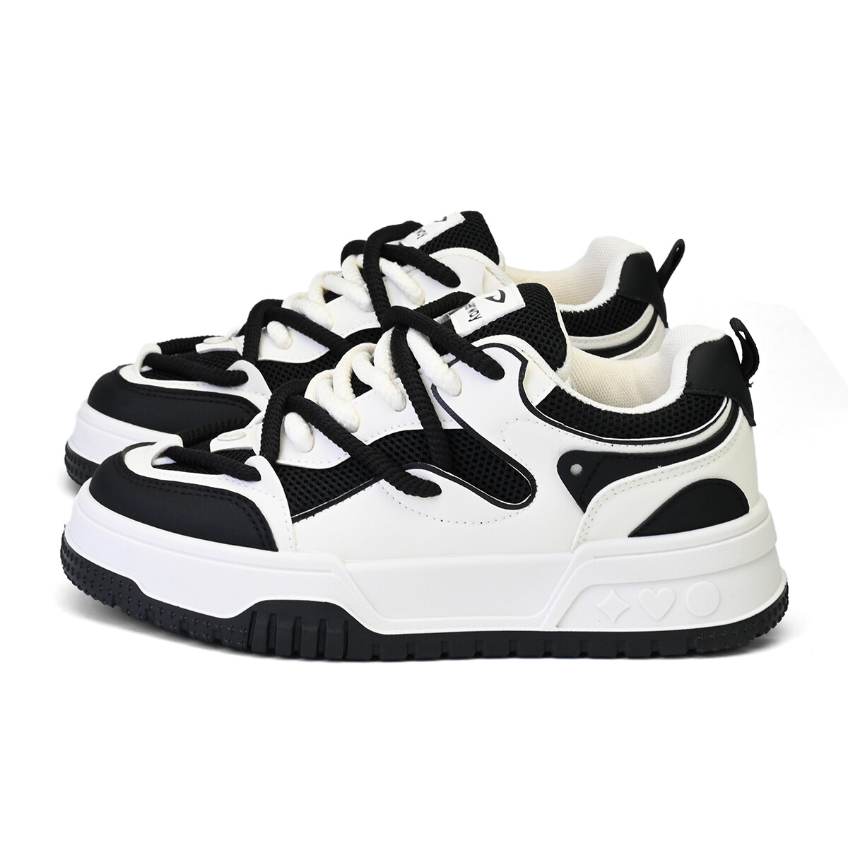 

Кеды, скейтборд обувь женская низкая белый/черный Deerway