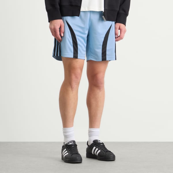 Шорты Teamgeist Adidas, Ash Blue & Black — фото 2