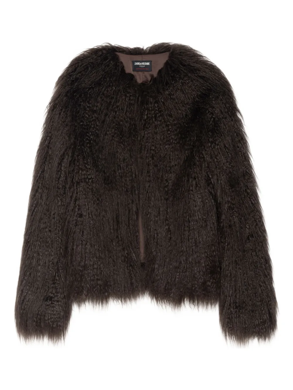 

Мохнатая искусственная шуба Zadig&Voltaire, коричневый