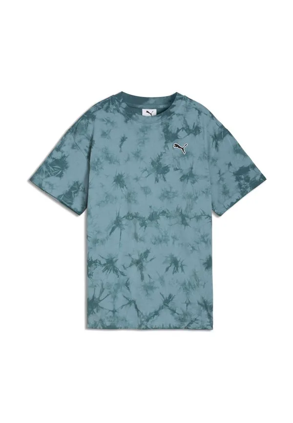 Футболка essentials в стиле casual с принтом тай-дай Puma, Emerald Ice