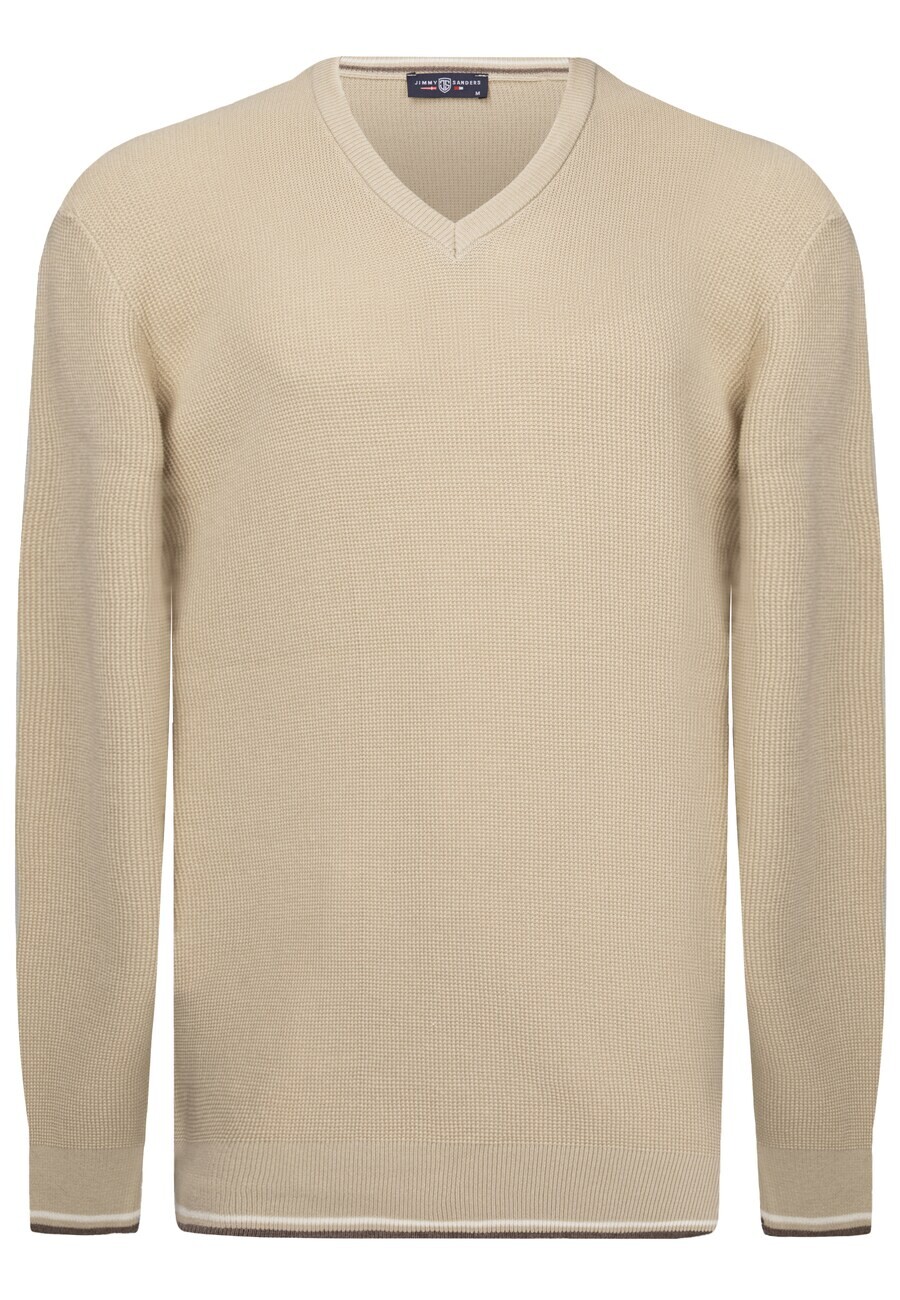 

Свитер с v-образным вырезом Jimmy Sanders Sweater, нюд