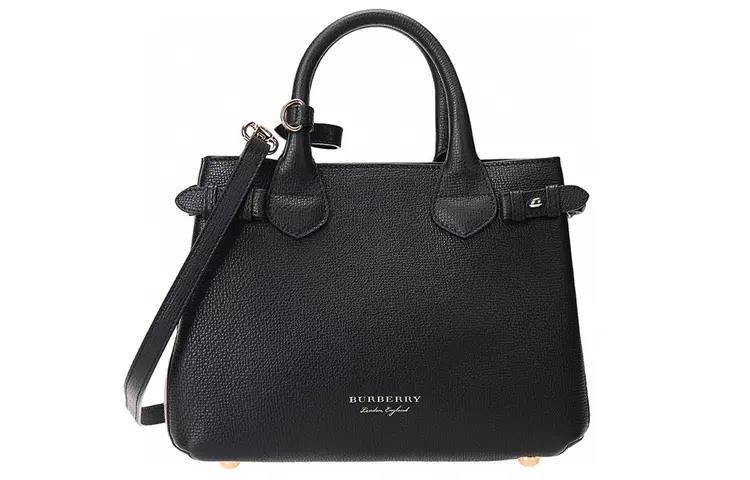 

Burberry Маленькая сумка-тоут House Check Banner, черная