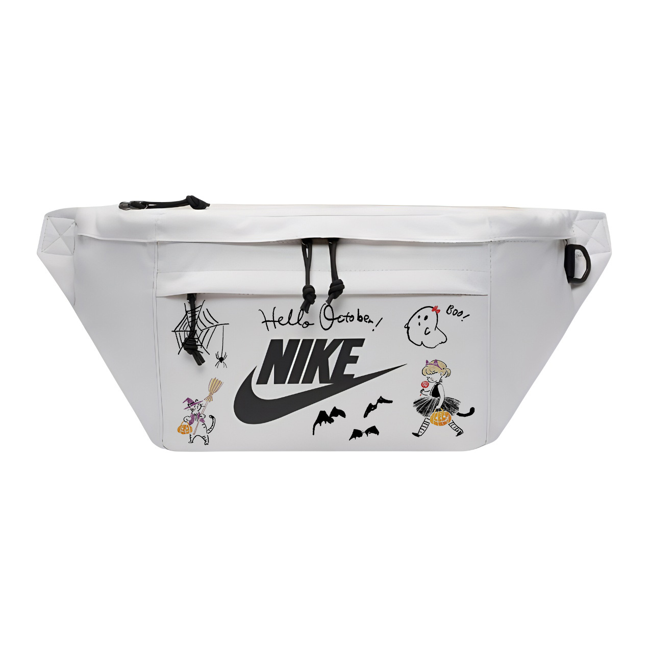 

Nike Одноплечевая набедренная сумка через плечо унисекс белая, Halloween Girl