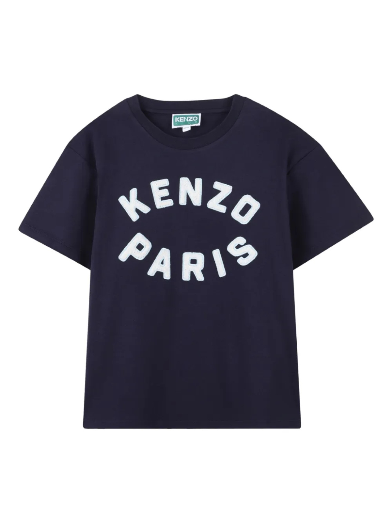 

Футболка с флокированным логотипом Kenzo Kids, синий