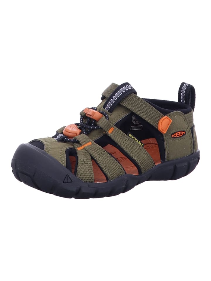 

Сандалии Keen, цвет dark olive/gold flame