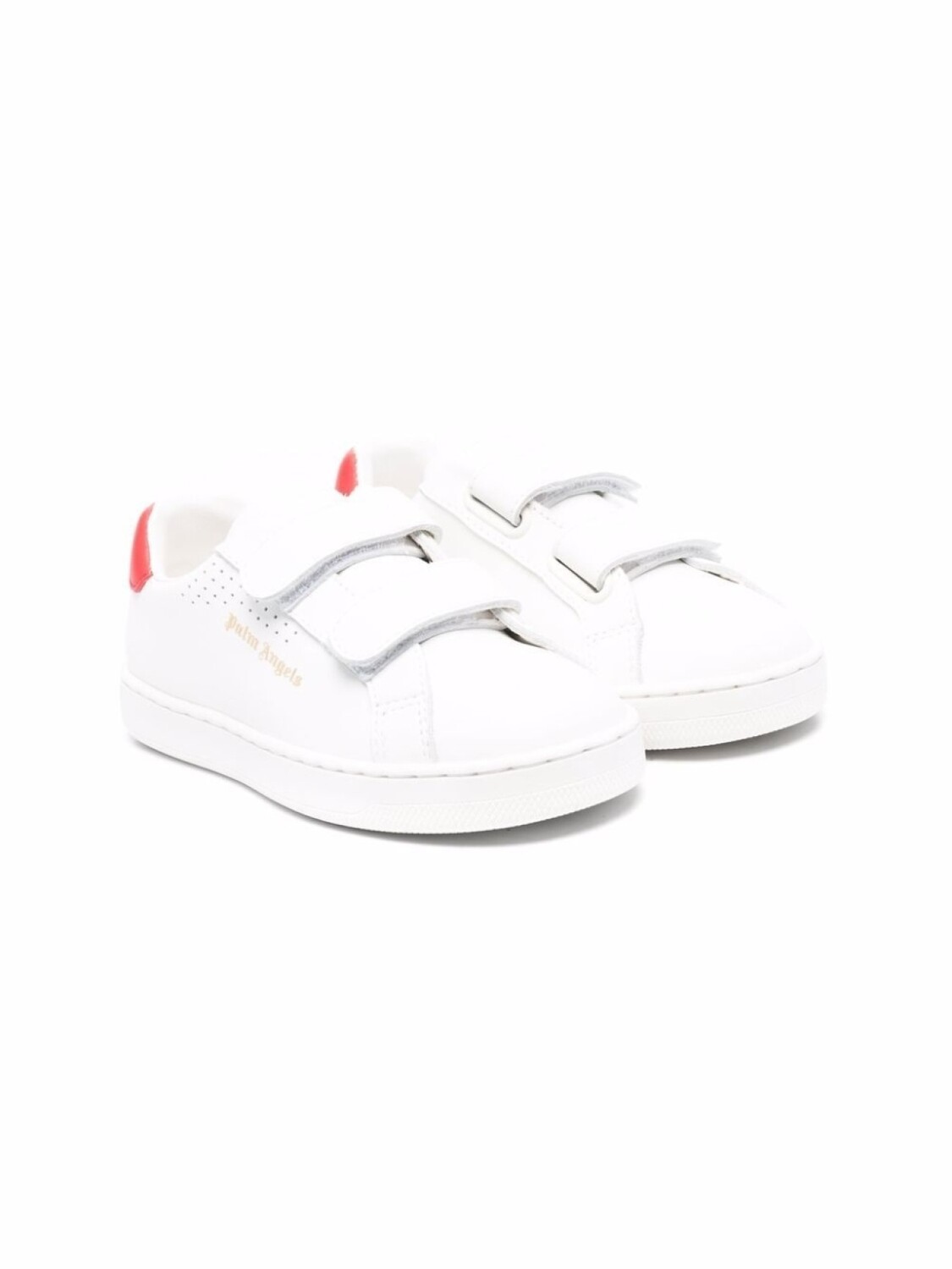 

Palm Angels Kids кеды на липучках, белый