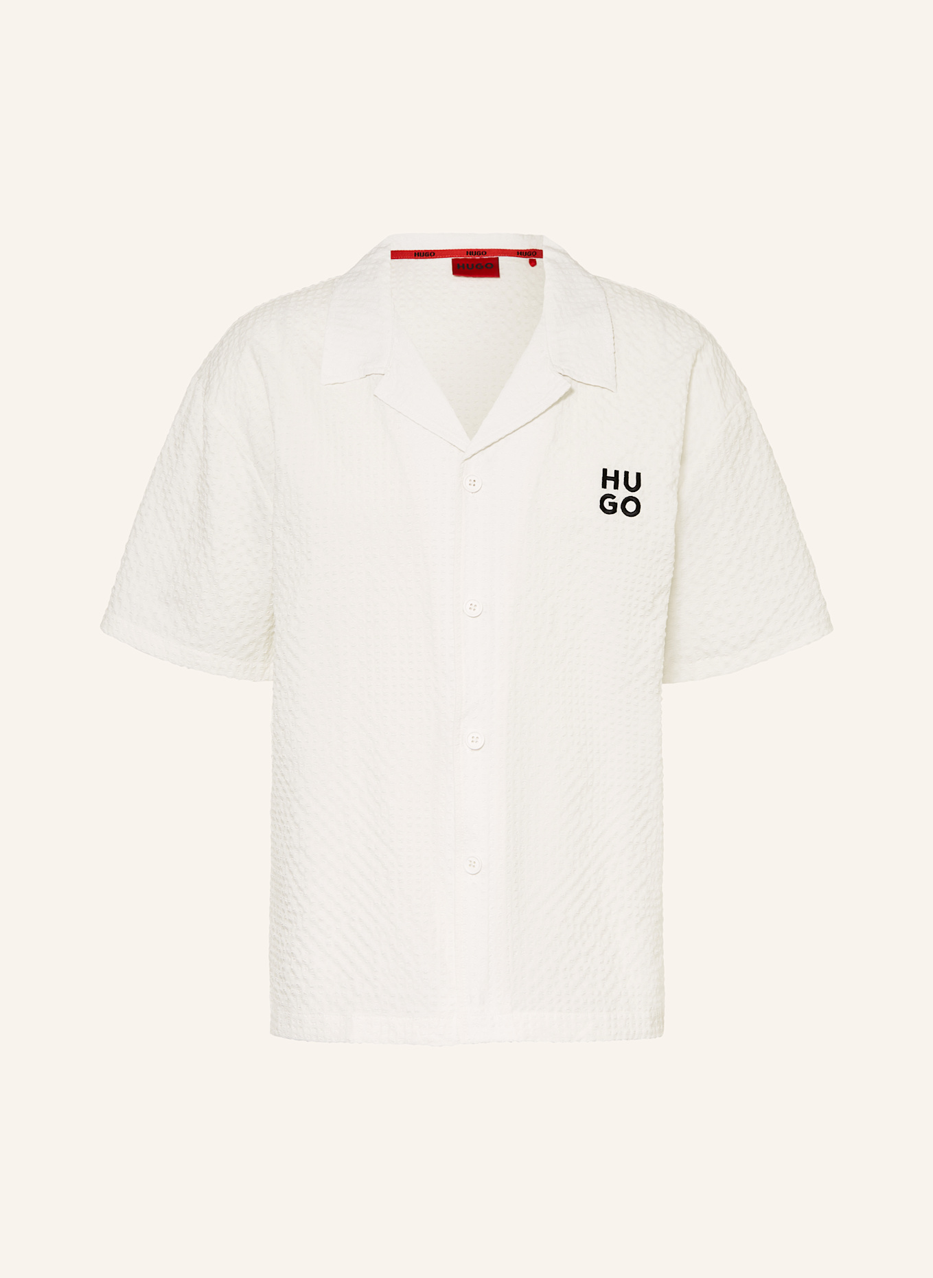 

Рубашка Resort Chaffle Comfort Fit Hugo, экрю