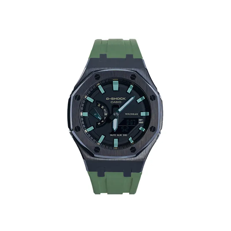 

Мужские часы CASIO Liquid Crystal/Analog Dual Display Series черные