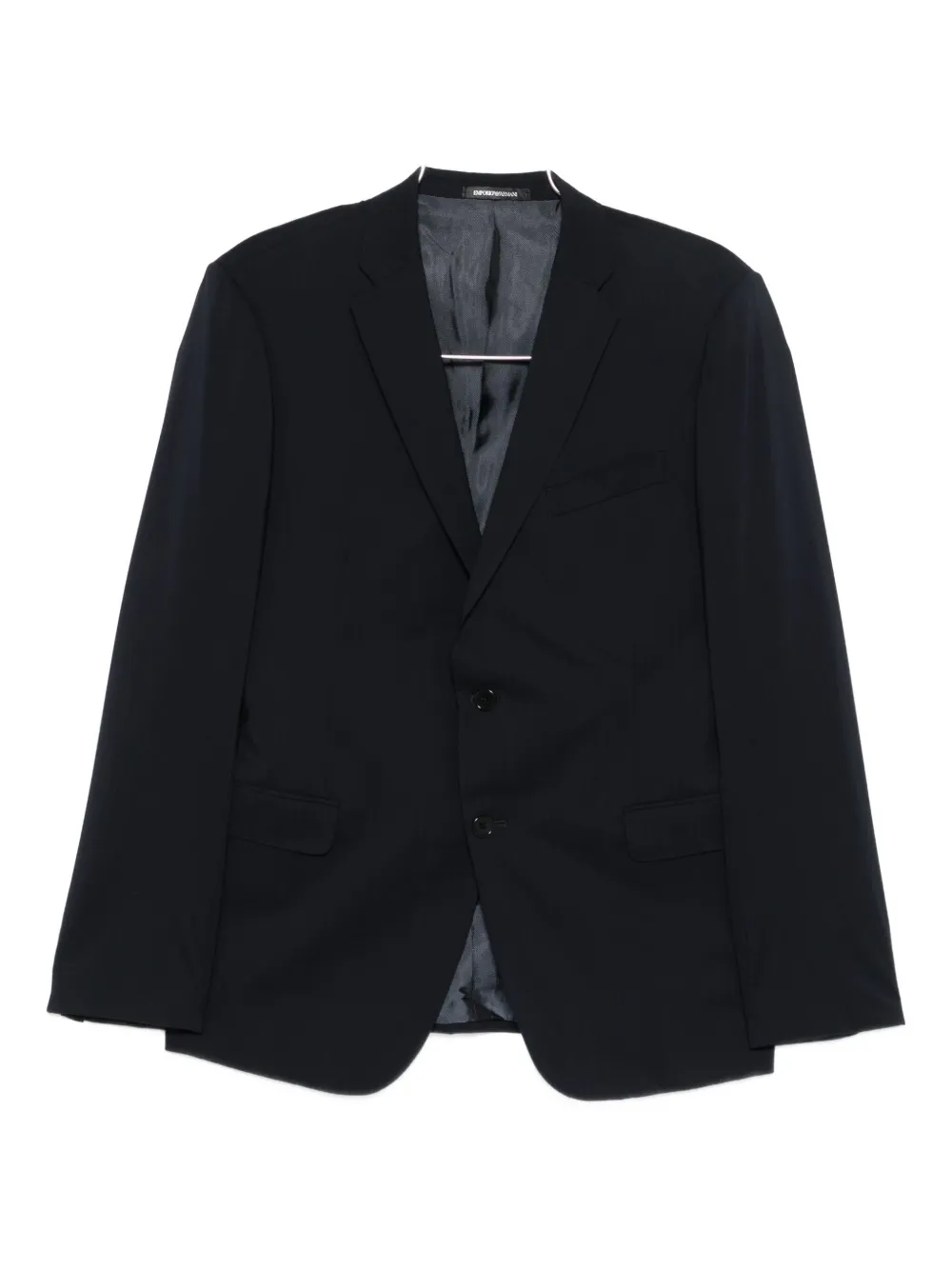 

Двубортный костюм с лацканами Emporio Armani, черный