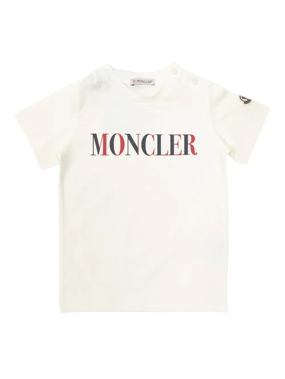 

Футболка с логотипом Moncler Enfant, белый