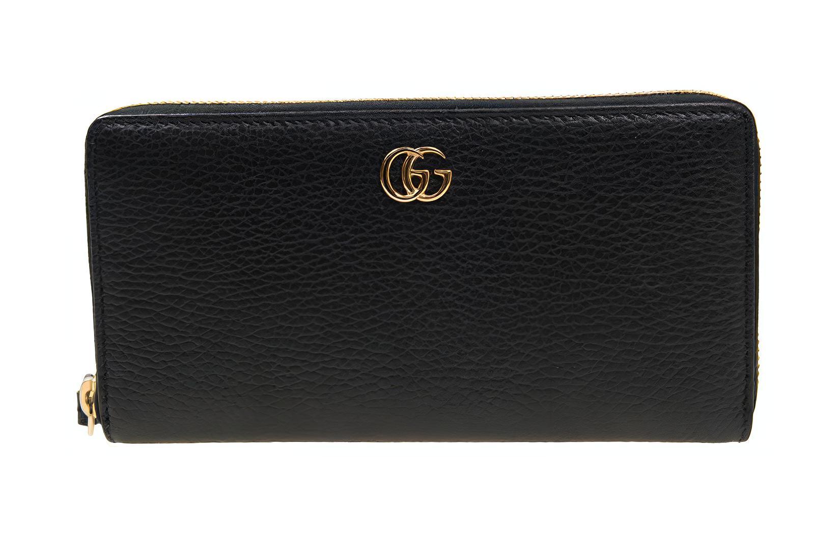 

GUCCI Кожаный кошелек для женщин черный