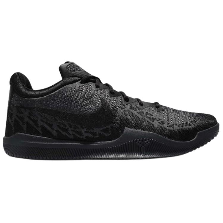 Nike Mamba Rage Anti Slip Wear Resistant низкие винтажные баскетбольные кроссовки для мужчин черные — фото 2