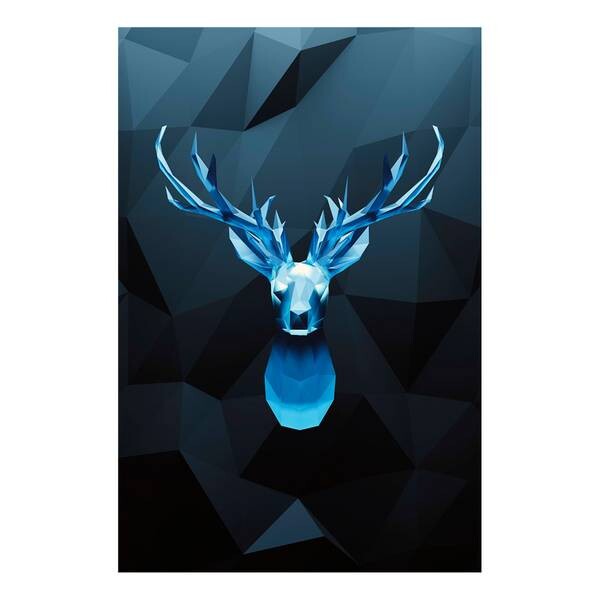

Фреска Artgeist Ice Deer, синий