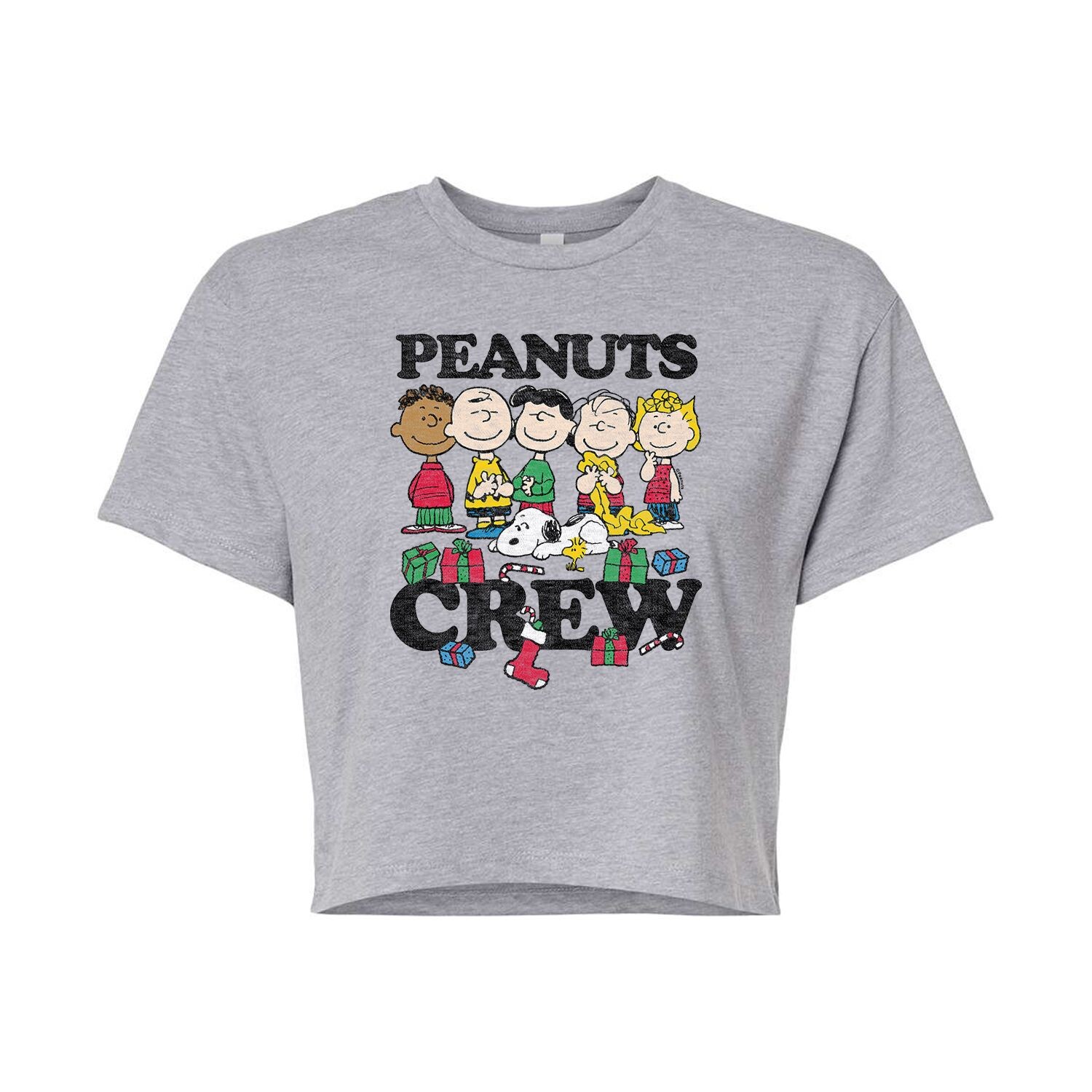 

Укороченная футболка с рисунком Peanuts Crew для юниоров Licensed Character