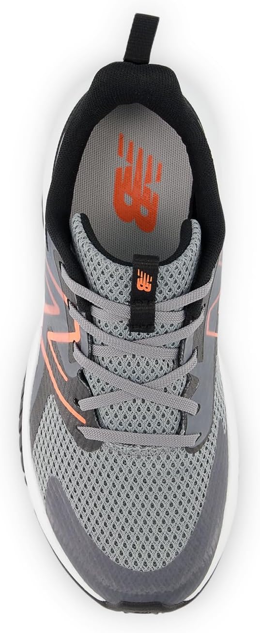 Кроссовки для бега New Balance Kids' Rave Run V2 на шнуровке, черный/серый — фото 4