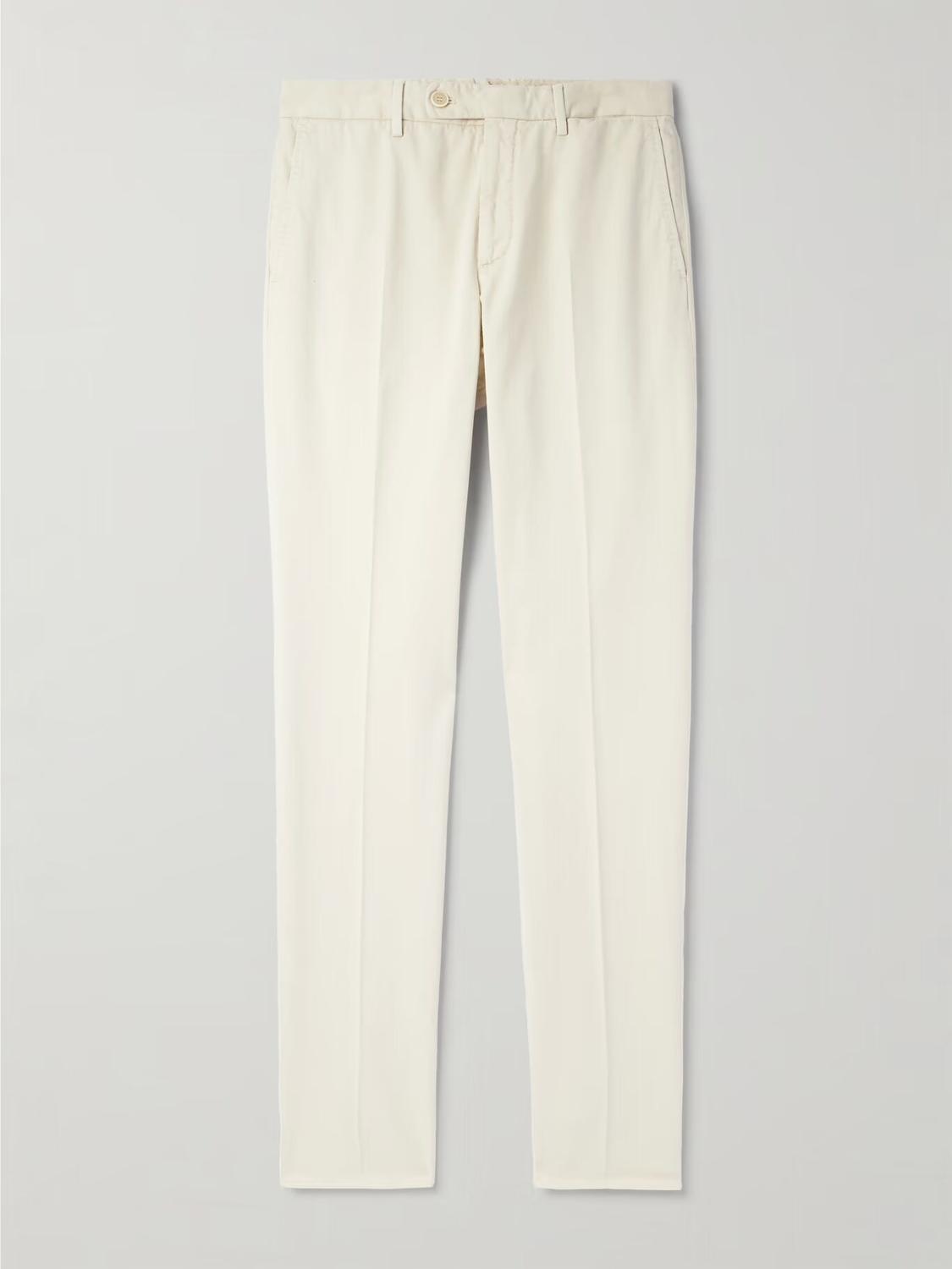 

Брюки Venezia 1951 Slim-Fit, зауженные книзу, из хлопчатобумажной саржи, окрашенные в готовом виде INCOTEX, желтый