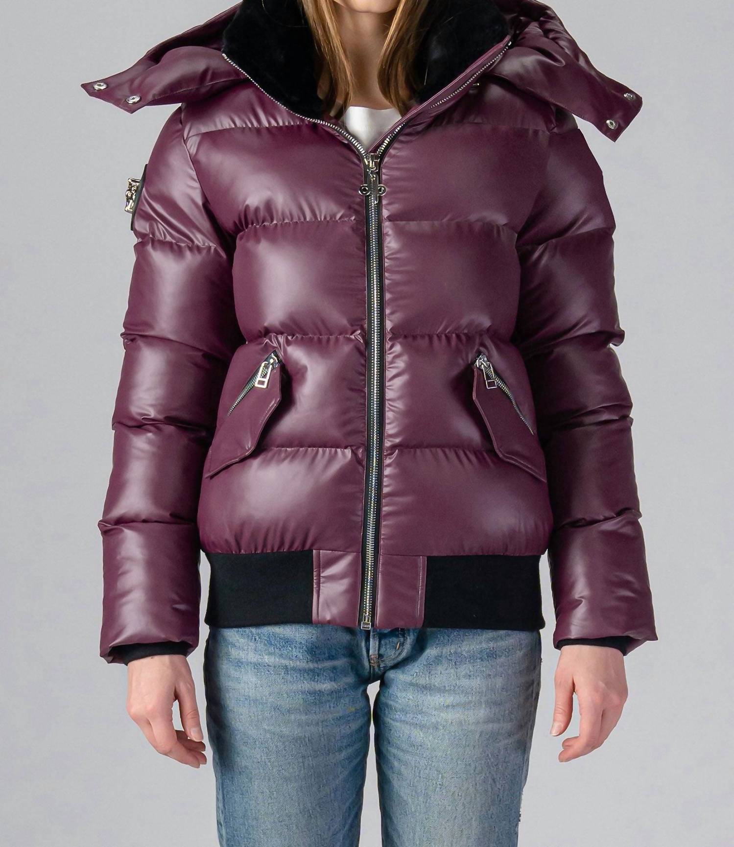 

Сливовая бомбер куртка Woody Woodpecker, Plum