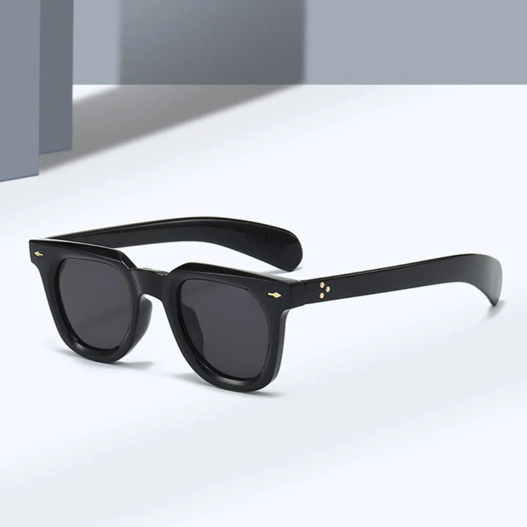 

Солнцезащитные очки для мужчин и женщин - защита UV400 - маленькая оправа, панк, желто-синие, для занятий спортом на открытом воздухе и вождения DSVIGF, Black Gray