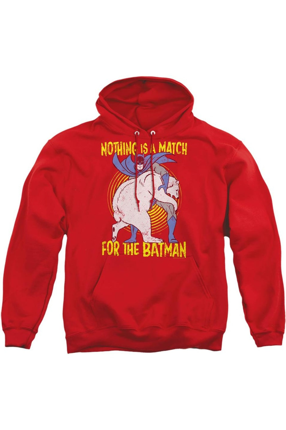 

Толстовка с капюшоном Batman Bear Wrestling для взрослых Gildan, красный