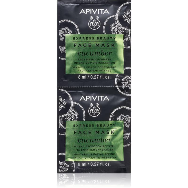

Интенсивно увлажняющая маска для лица Apivita Express Beauty Cucumber 2 x 8 мл
