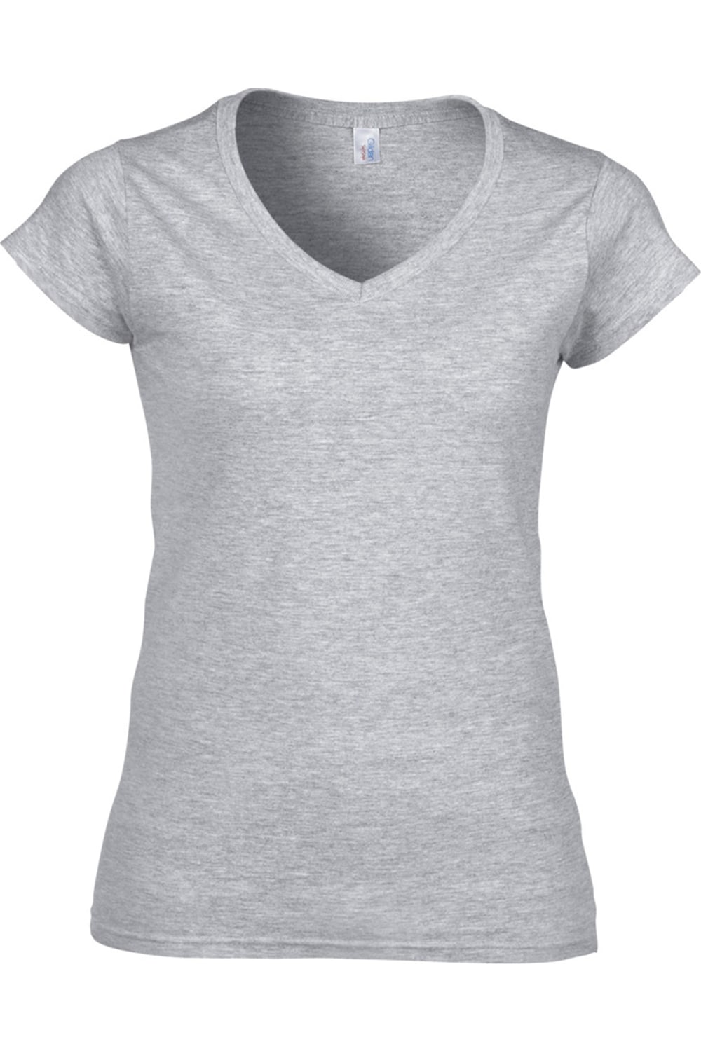 

Футболка Gildan Ladies Soft Style с коротким рукавом и V-образным вырезом, цвет sport grey (rs)