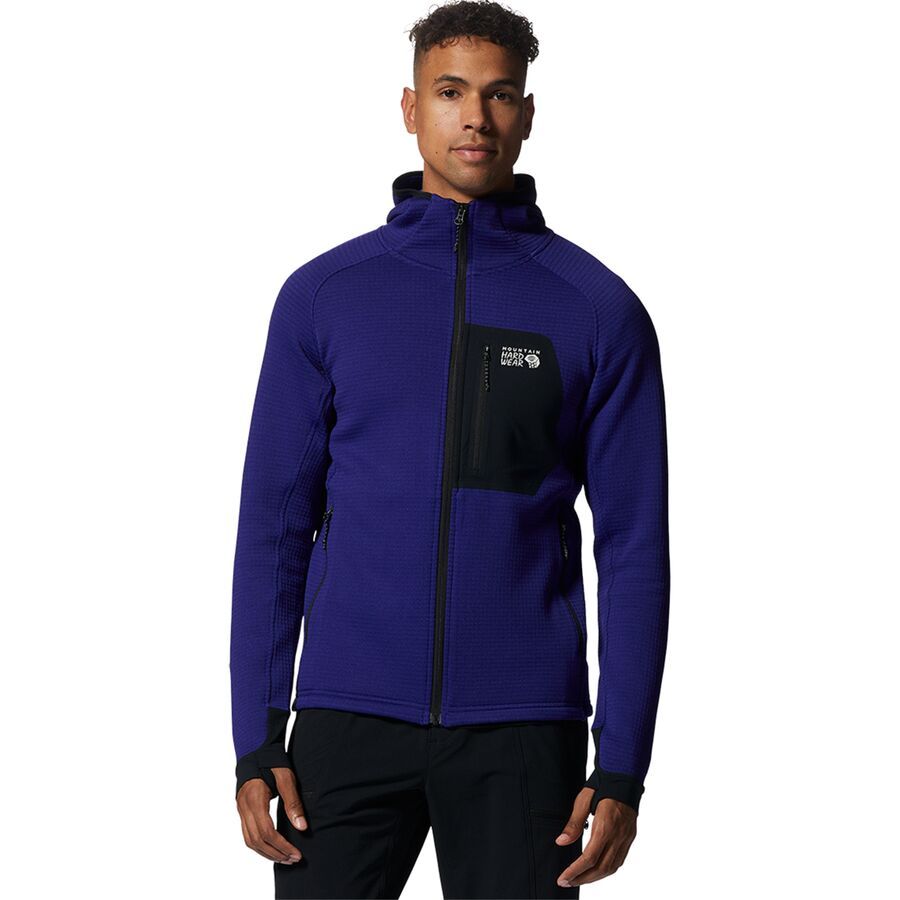 

Толстовка Mountain Hardwear Polartec Power Grid Full-Zip Mountain Hardwear, Klein Blue Heather