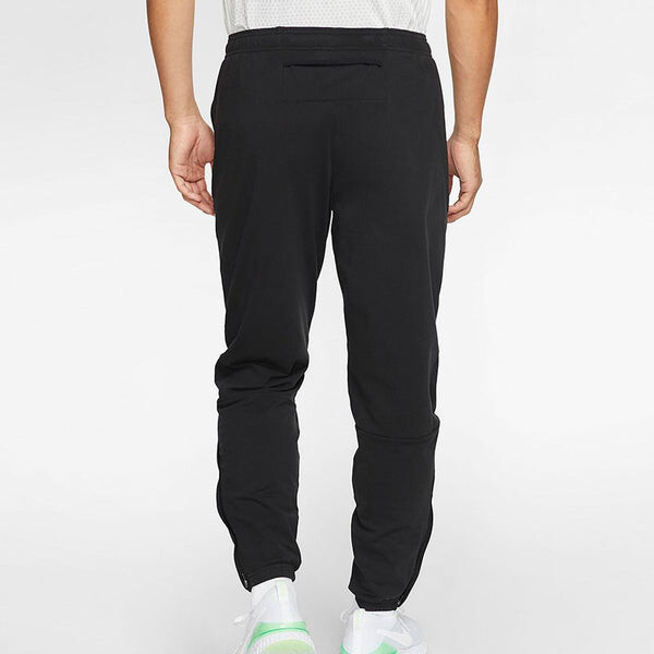 Брюки running training zipper quick dry sports pants black Nike, черный — фото 4