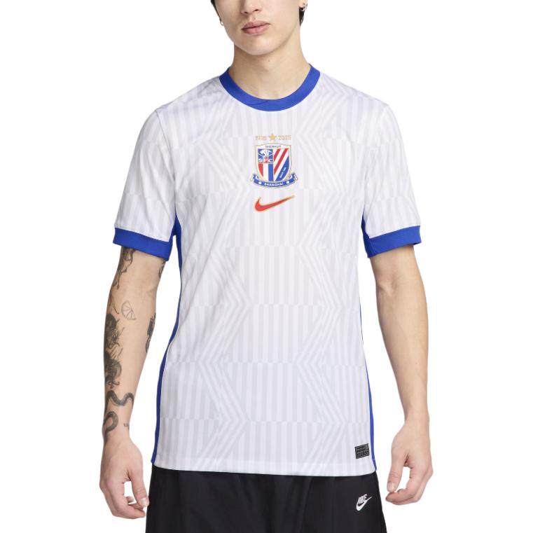 Nike Футболка Dri-Fit Soccer Jerseys Men's White/Campus Royal Blue/University Red — фото 4