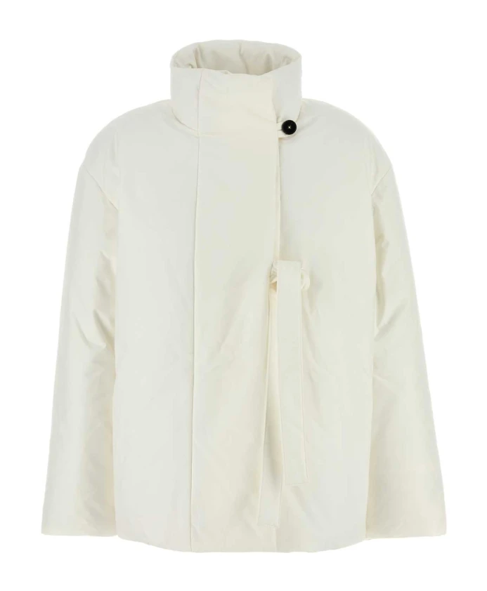 

Хлопковый пуховик Jil Sander, белый