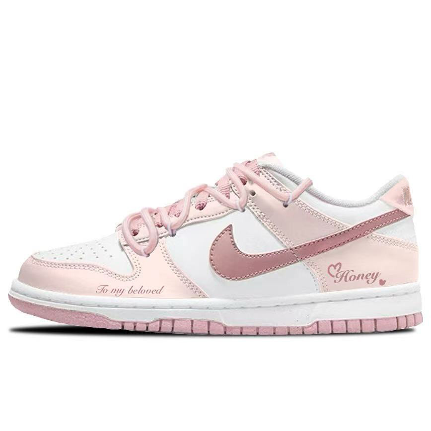 

Детские скейтерские кеды Dunk Unisex Nike, розовый