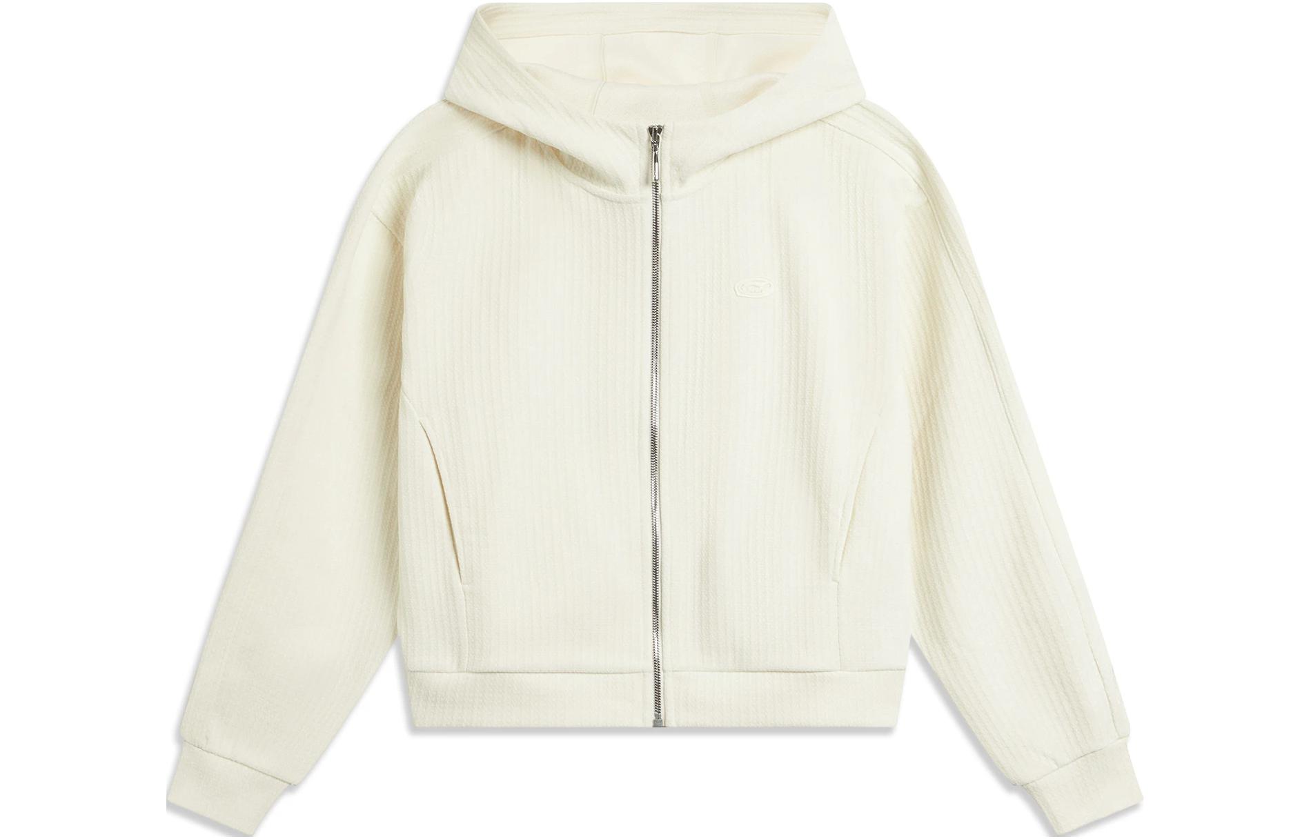 

Женская толстовка LiNing Sports Life Collection цвета экрю, Ecru