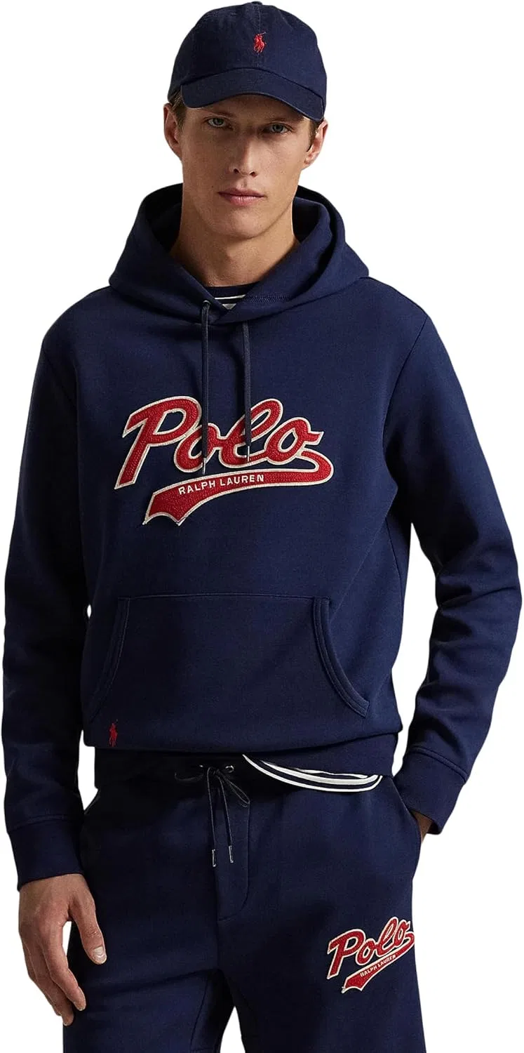 Мужская толстовка на молнии из двойной вязки POLO RALPH LAUREN, Cruise Navy