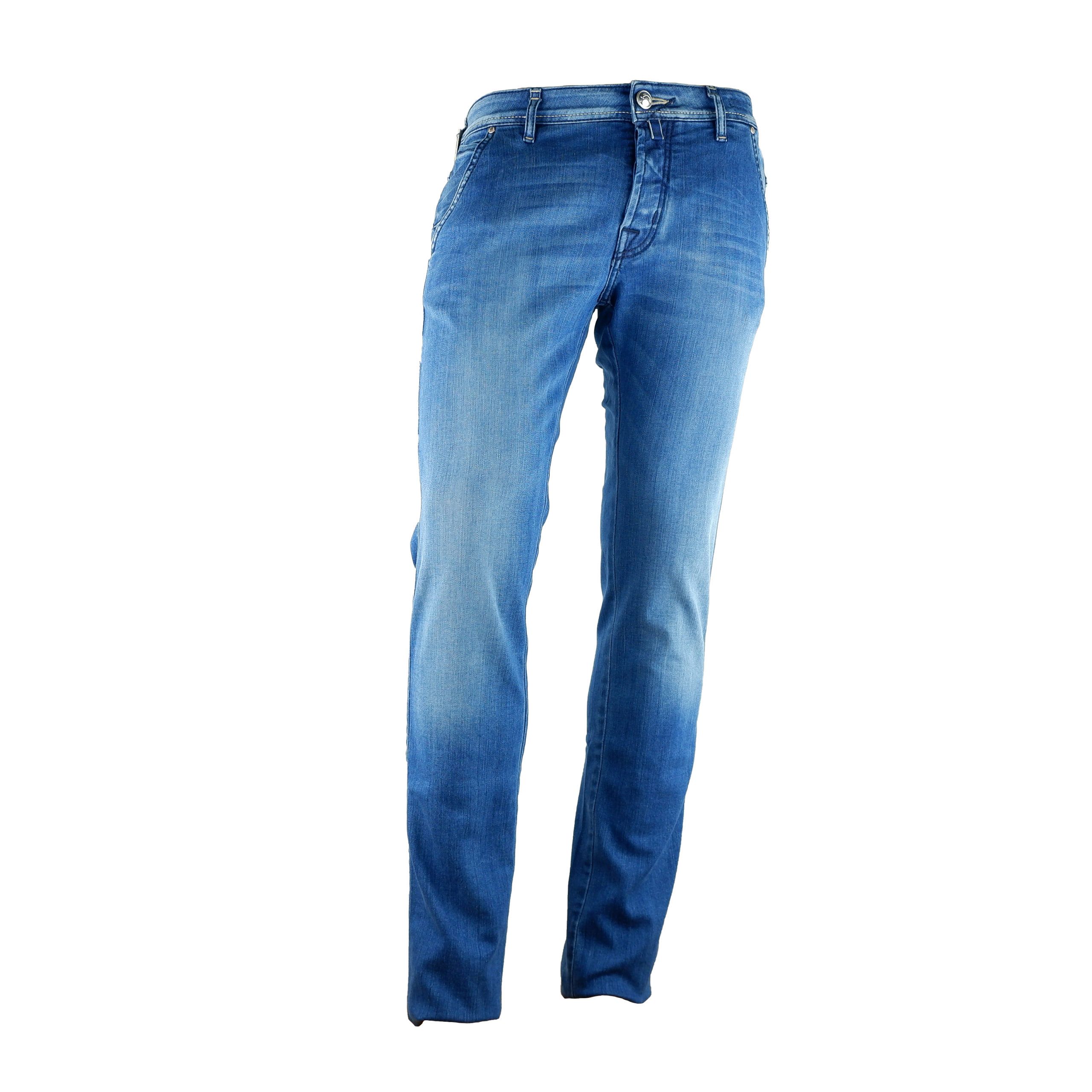

Элегантные прямые джинсы цвета Comfort Denim Blue Jacob Cohen, синий