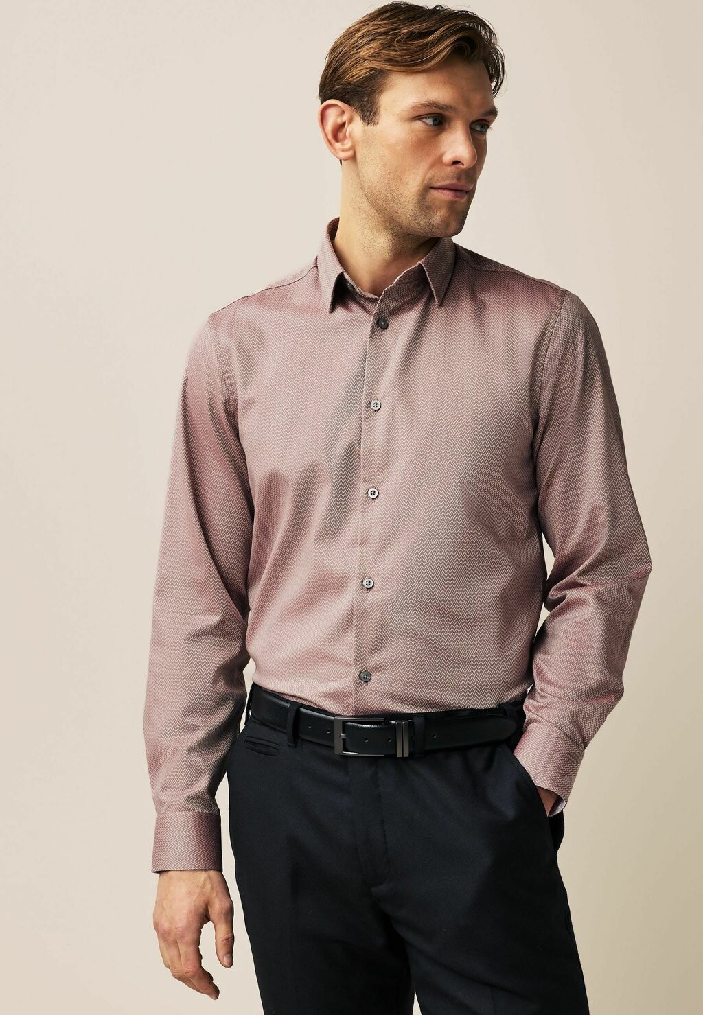 

Рубашка Fit Single Regular Fit Next, темно-розовая