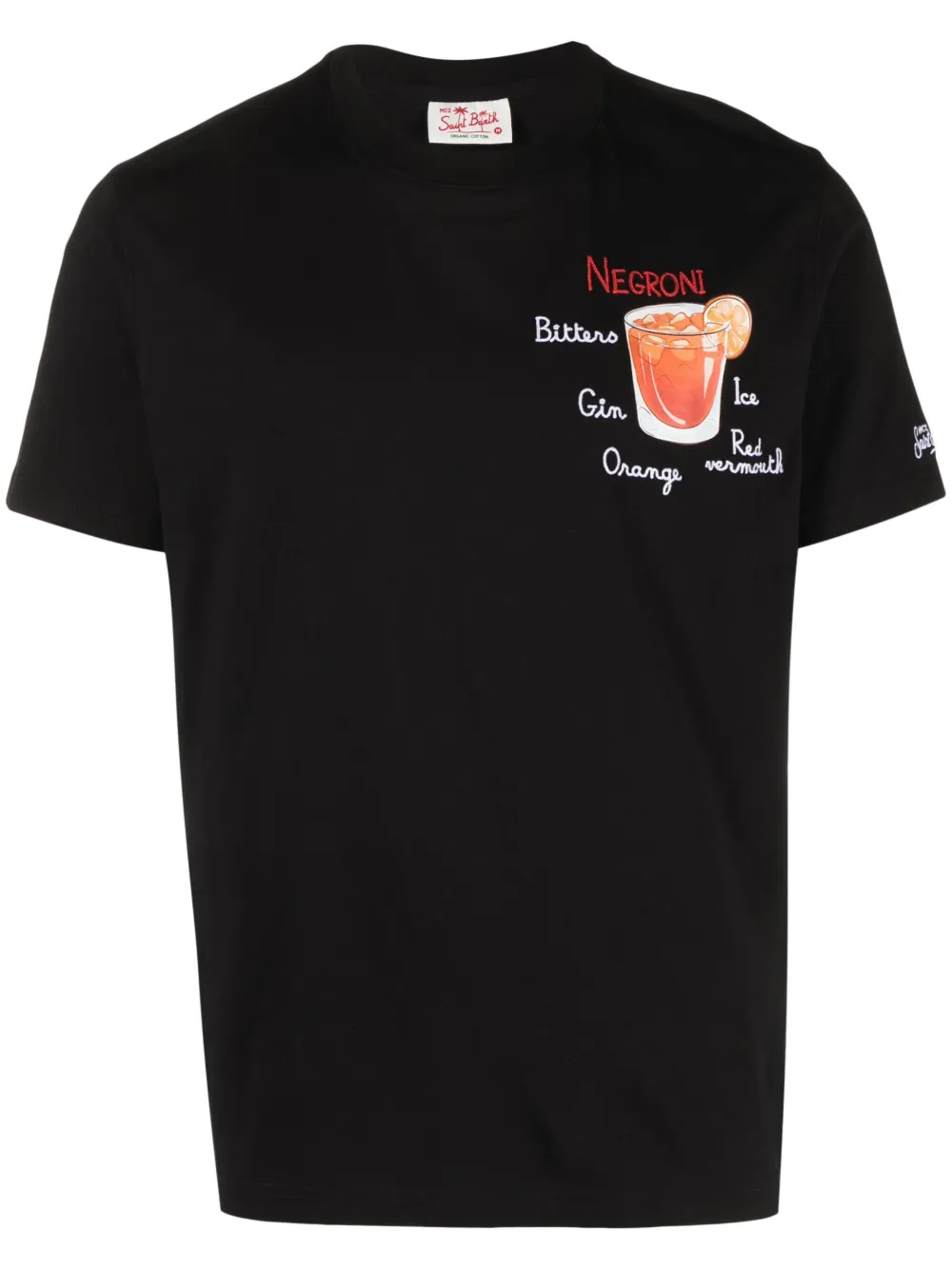 

Футболка Negroni с вышитым логотипом Mc2 Saint Barth, черный