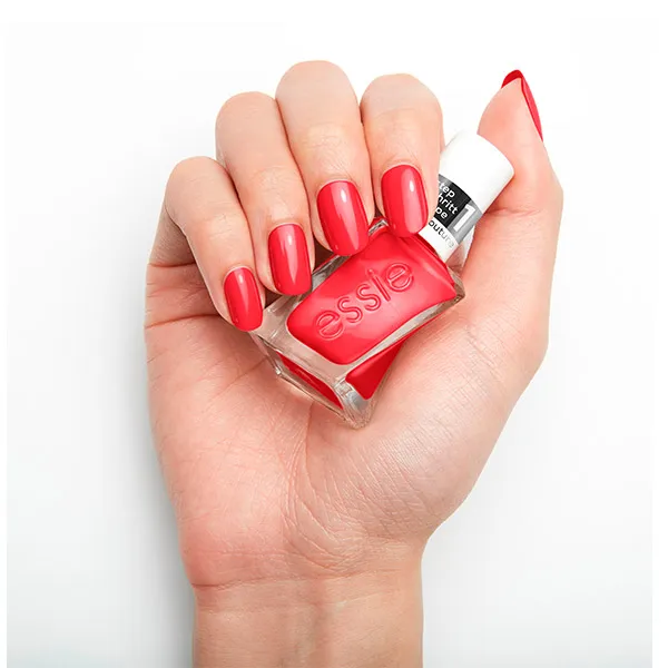 Лак для ногтей с эффектом геля Gel Couture New Essie, цвет sizzling hot — фото 3