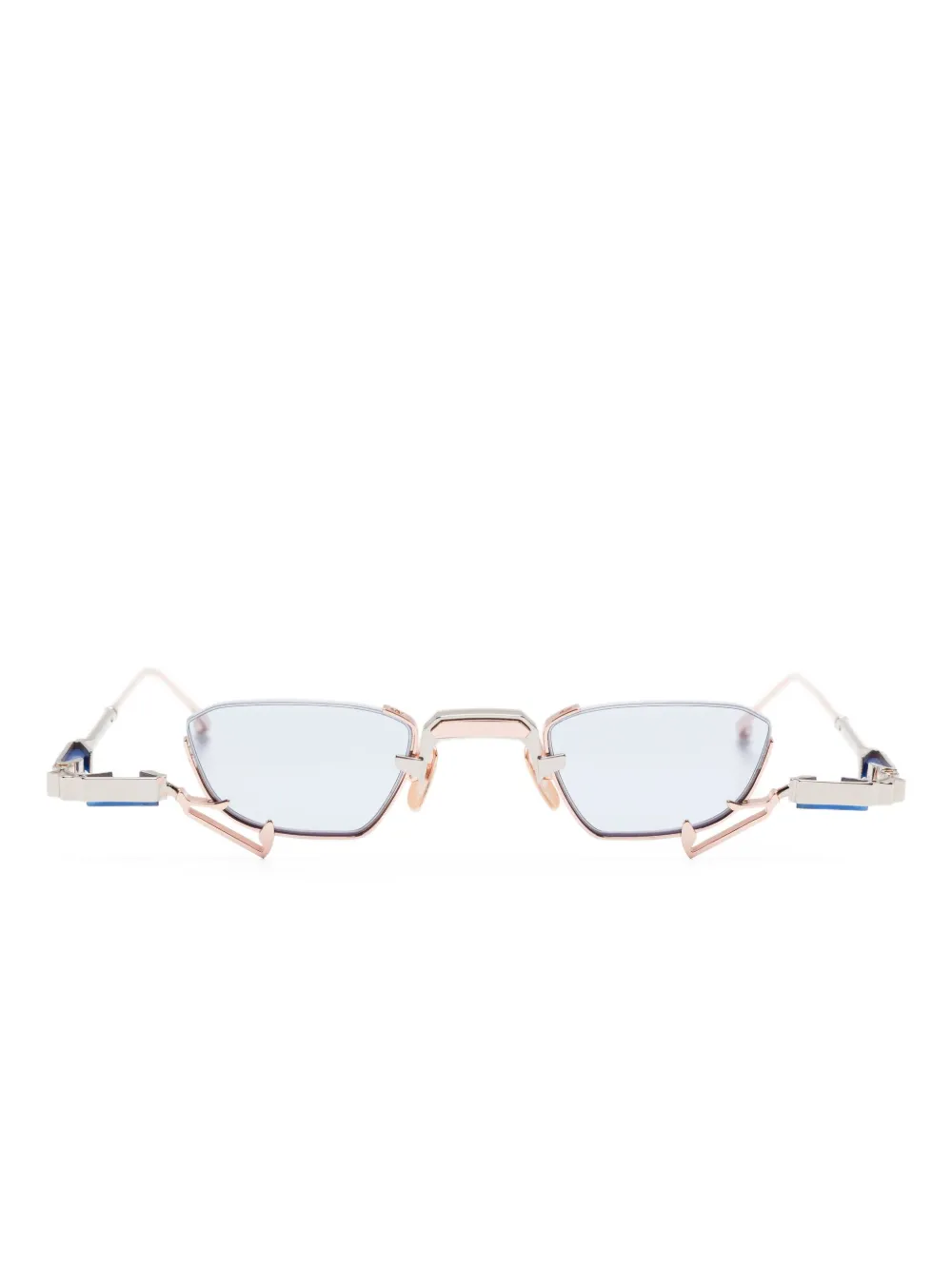 

Солнцезащитные очки в геометричной оправе Voa Collective, розовый