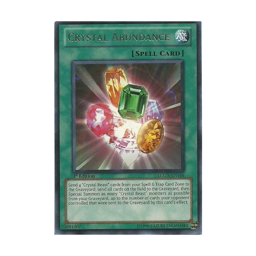 

CCG Кристальное изобилие (Редкий), Yu-Gi-Oh - Legendary Collection 2 - Singles