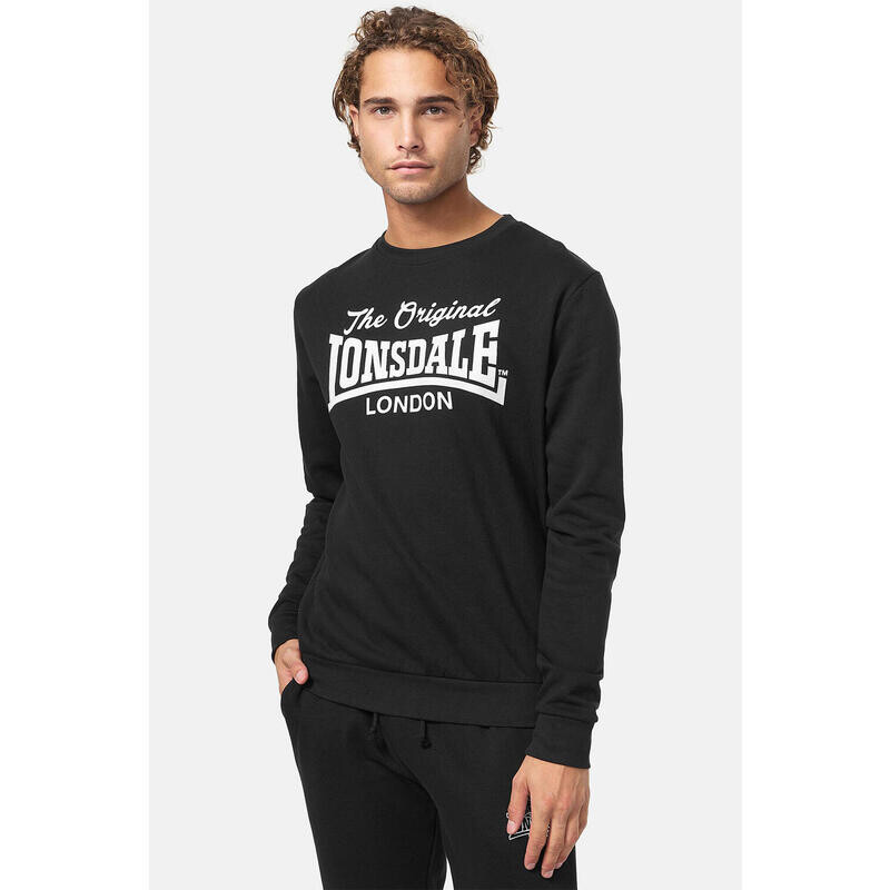 

Толстовка Lonsdale, черный/белый
