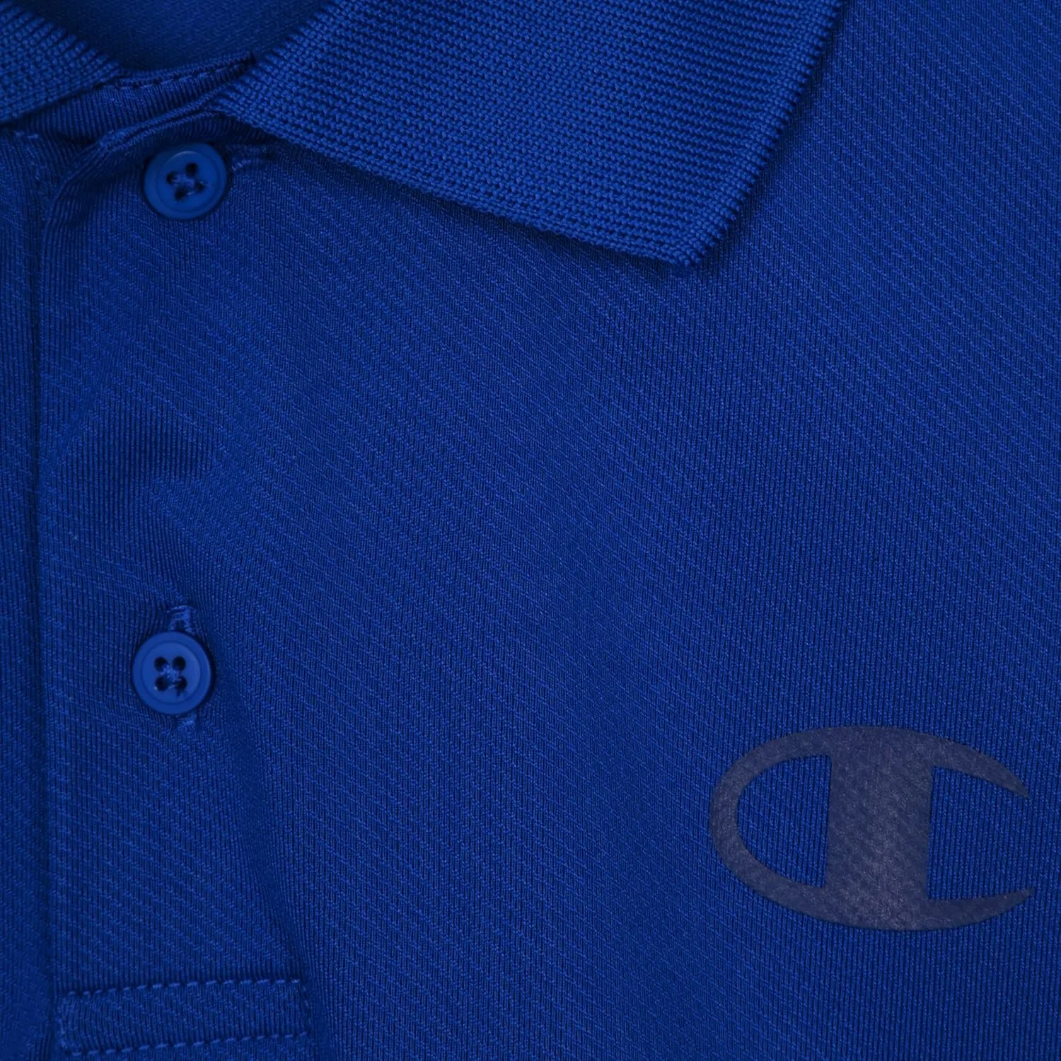 Мальчиковая спортивная футболка-поло Champion Athletic Short Sleeve Polo Shirt, Blue Surf — фото 2