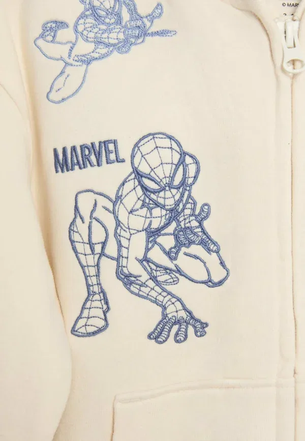 Толстовка Marvel spiderman hoodie Marks & Spencer, светло-кремовый — фото 4