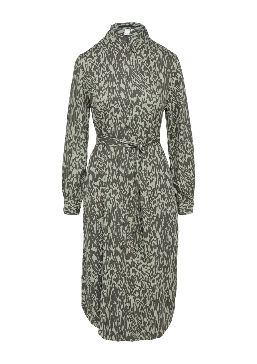 

Платье-рубашка QS, цвет Green/Dark green