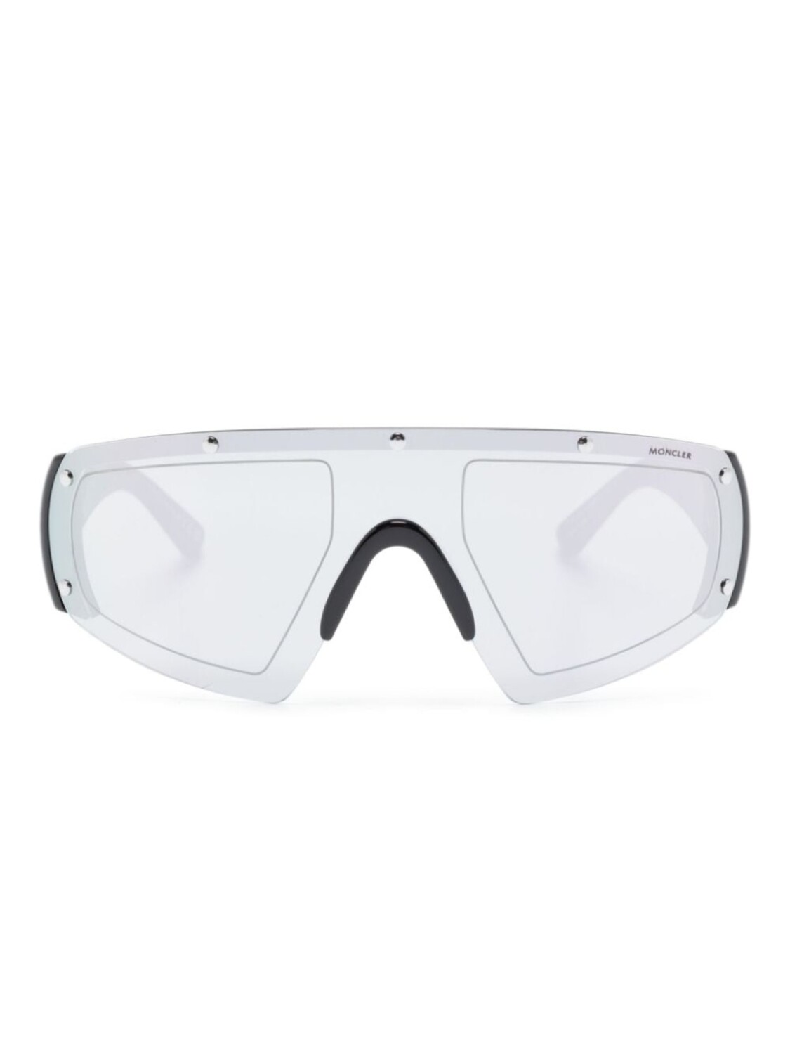 

Moncler Eyewear солнцезащитные очки-маска, черный
