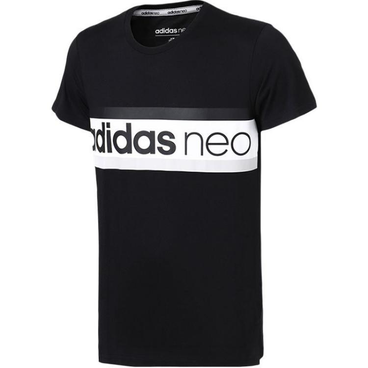

Adidas Neo Футболка мужская черная, Черный, Adidas Neo Футболка мужская черная