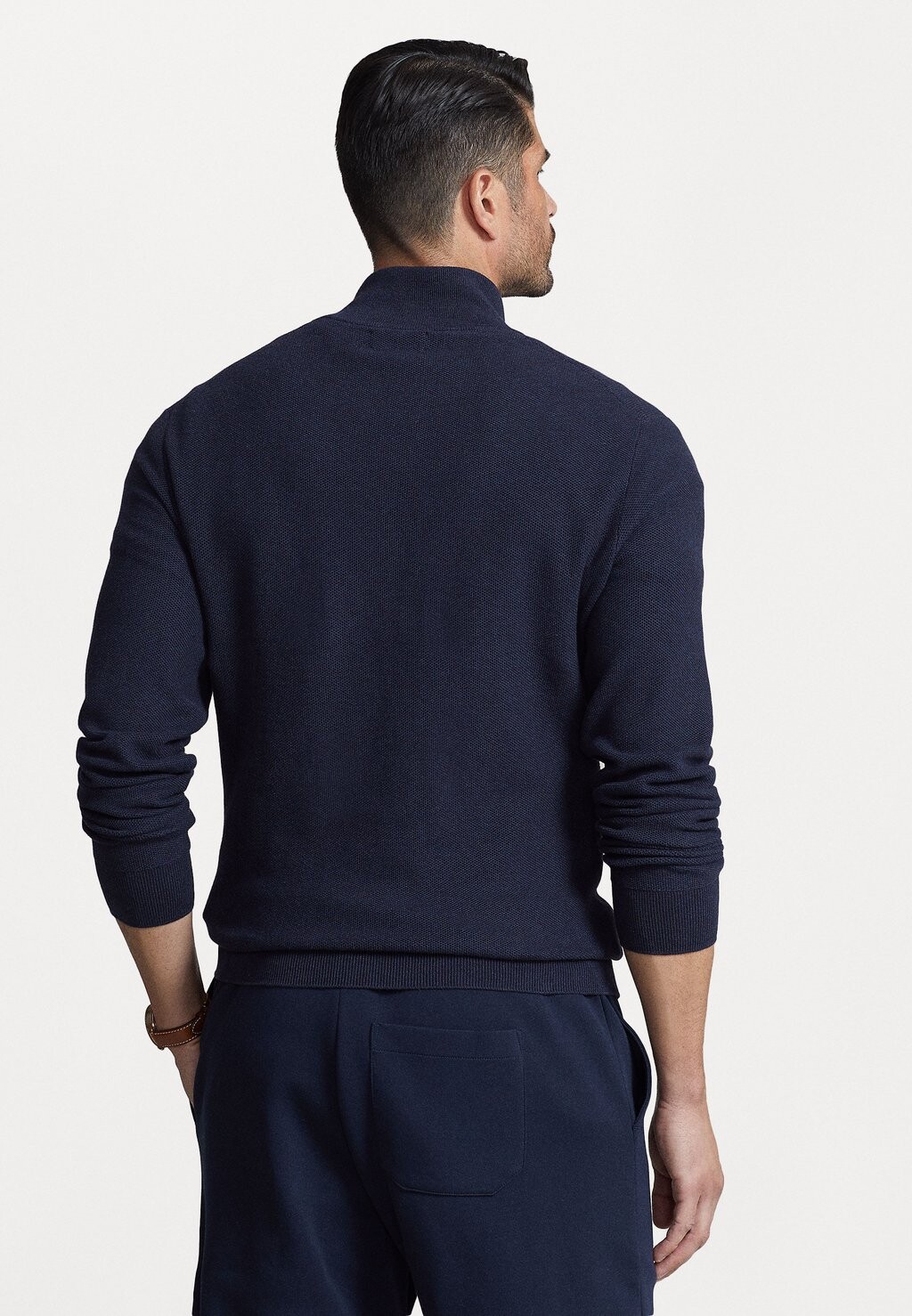 Свитер С ДЛИННЫМ РУКАВОМ Polo Ralph Lauren Big & Tall, темно-синий вереск — фото 3