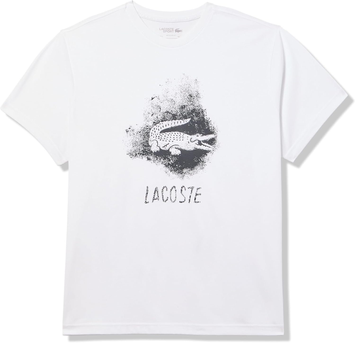

Мужская спортивная футболка Lacoste Ultra Dry с графическим принтом, White, Белый, Мужская спортивная футболка Lacoste Ultra Dry с графическим принтом, White
