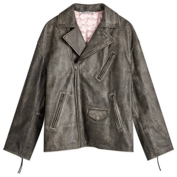 

Куртка из кожи Liker Sanding Acne Studios, черный
